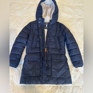 Save The Duck Ultra Light Hooded Jacket Size 10 Unisex Long